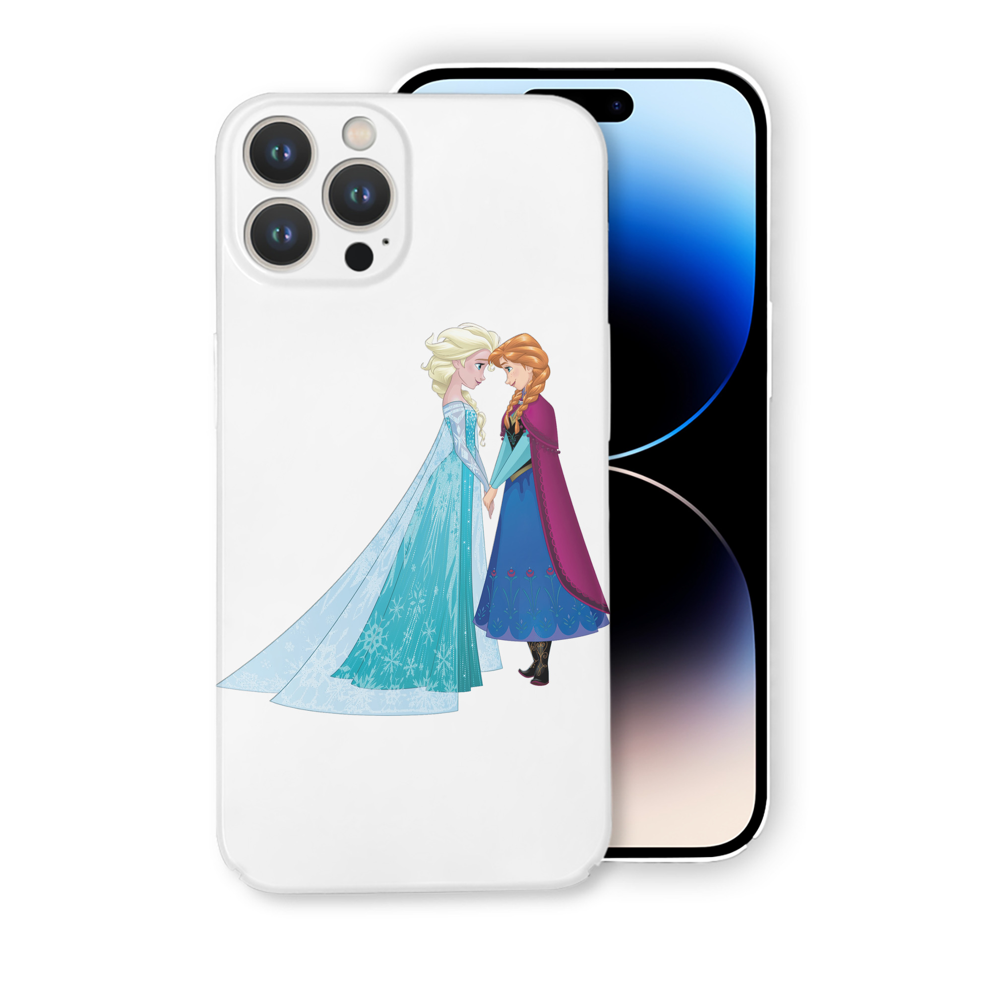 （画像用） アナと雪の女王 アンナ エルサ Frozen Anna Elsa 【iPhone 14シリーズ対応】ハードケース